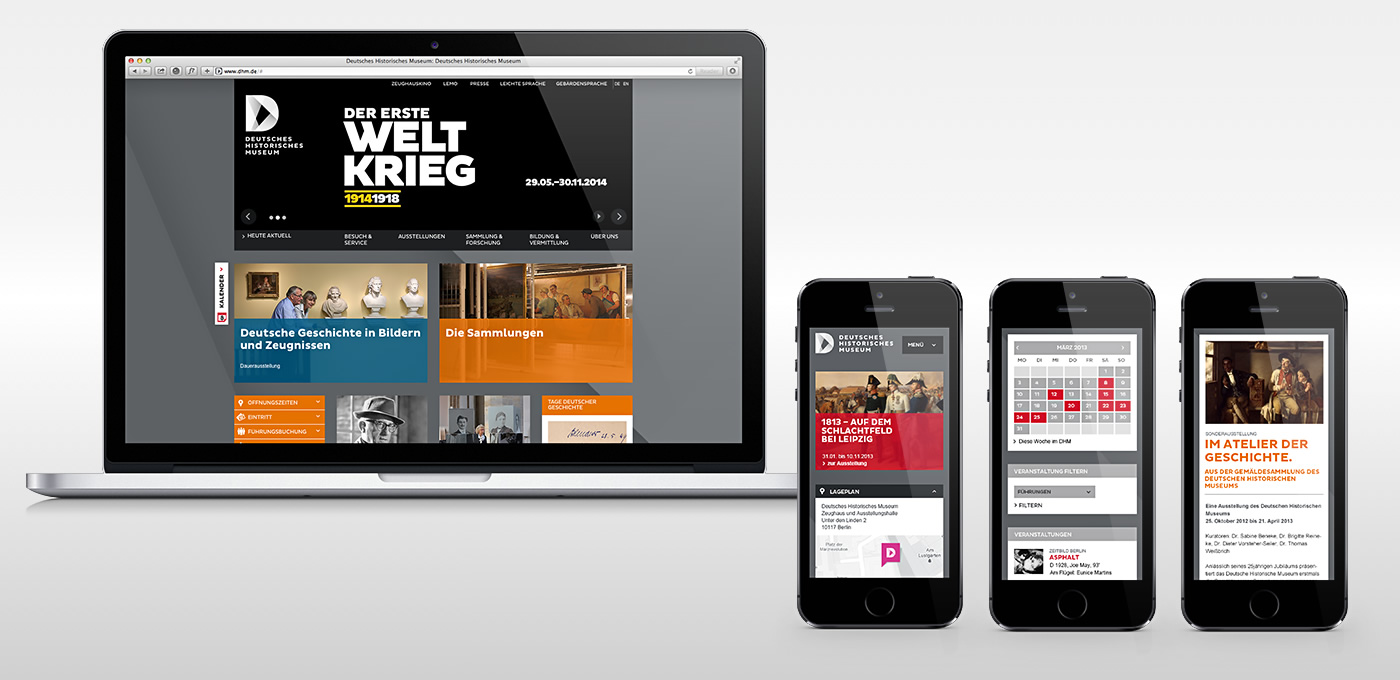 Deutsches Historisches Museum Website - Design